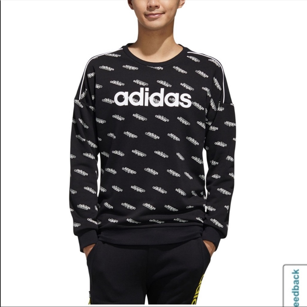 Adidas Crew Neck Long Sleeves Sweatshirt - Picture 4 of 5
